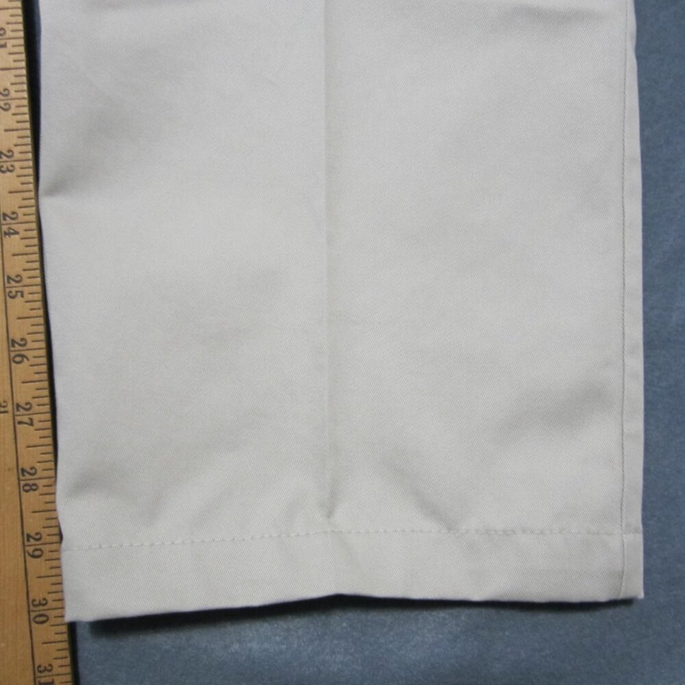 Haggar Pants Mens Size 38x30 Classic Fit Premium Beige Flat Front Khaki Cotton - Picture 7 of 11